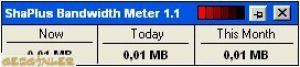 ShaPlus Bandwidth Meter Ekran Grnts