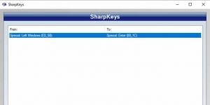 SharpKeys Ekran Görüntüsü