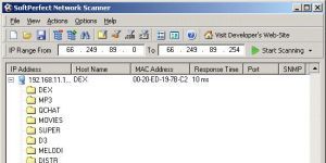 SoftPerfect Network Scanner Ekran Görüntüsü
