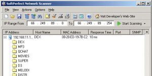 SoftPerfect Network Scanner Ekran Grnts