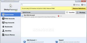 Sticky Password Free Ekran Grnts