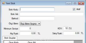 Dynamicube Stok Takip Program Ekran Grnts