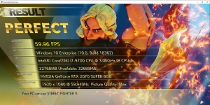 Street Fighter V Benchmark Ekran Görüntüsü