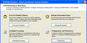 SUPERAntiSpyware Free Ekran Grnts