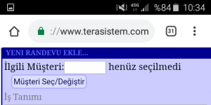 Tera Saloon Pratik, Epilasyon, Gzellik Merkezi Randevu Musteri takip Ekran Grnts