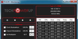 ThrottleStop Ekran Grnts