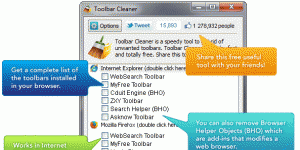 Browser Cleaner (eskisi Toolbar Cleaner) Ekran Grnts