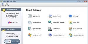TweakNow WinSecret Professional Ekran Grnts