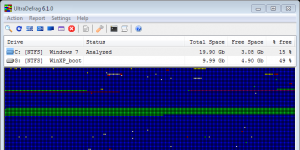 UltraDefrag Ekran Grnts