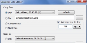 Universal Disk Cloner Ekran Grnts