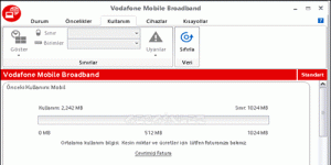 Vodafone Mobile Broadband Ekran Görüntüsü