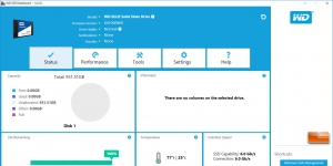 WD SSD Dashboard Ekran Grnts