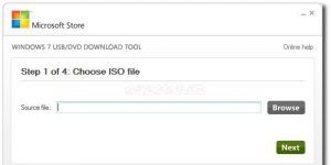 Windows 7 USB/DVD Download Tool Ekran Görüntüsü