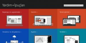 Windows Yardım+İpuçları Ekran Görüntüsü