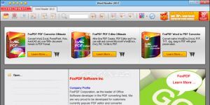 FoxPDF Word Reader Ekran Grnts