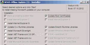 WSUS Offline Update Ekran Grnts