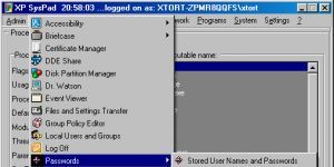 XP SysPad Ekran Görüntüsü