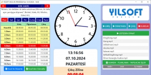 YlSoft Okul Zili Program Ekran Grnts