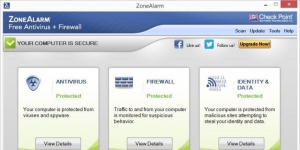 ZoneAlarm Free Antivirus Ekran Grnts