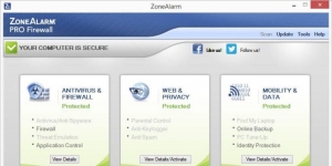 ZoneAlarm Pro Firewall Ekran Grnts