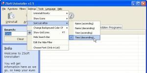Zsoft Uninstaller Ekran Grnts