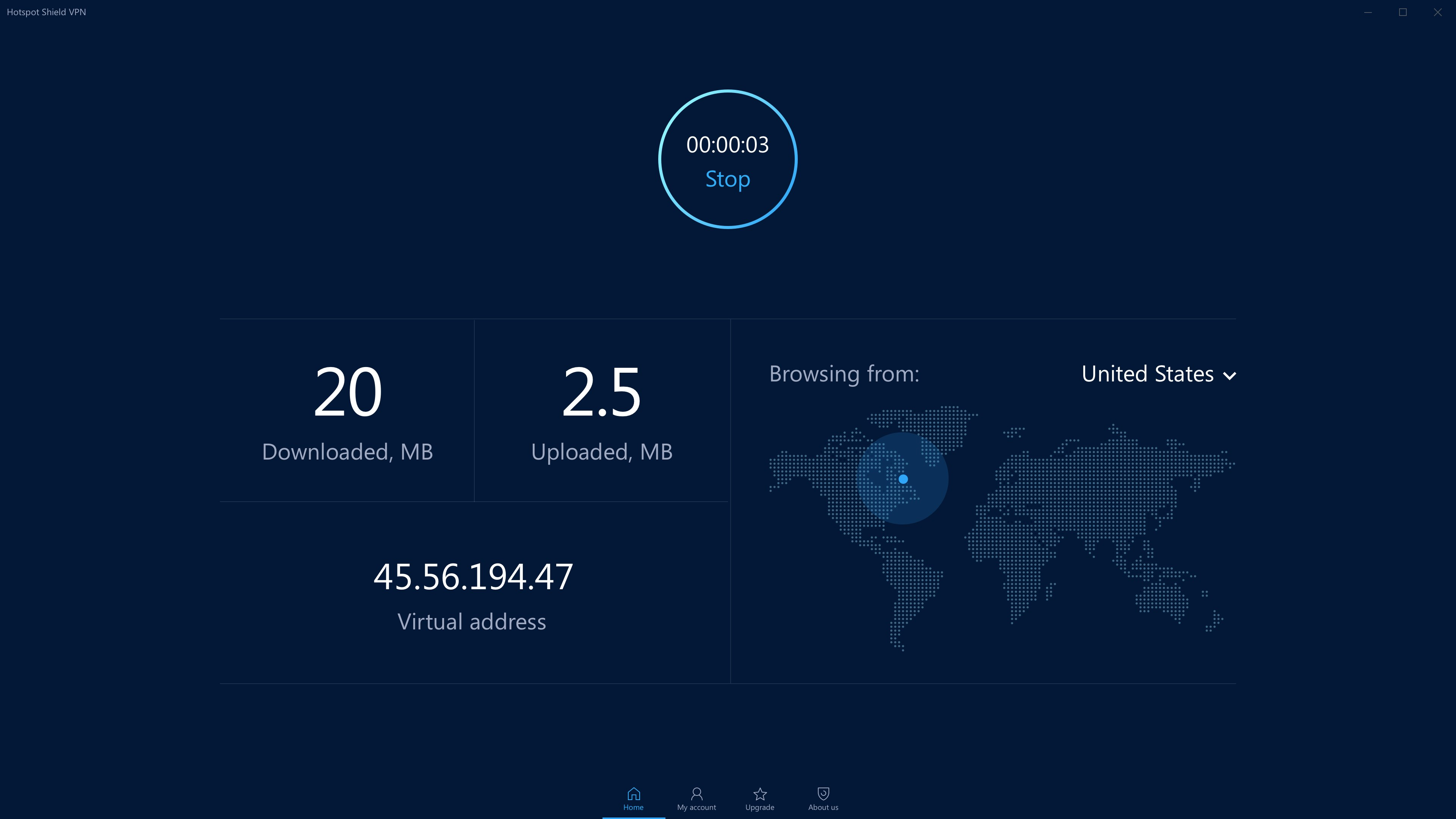 Hotspot Shield Ekran Goruntusu