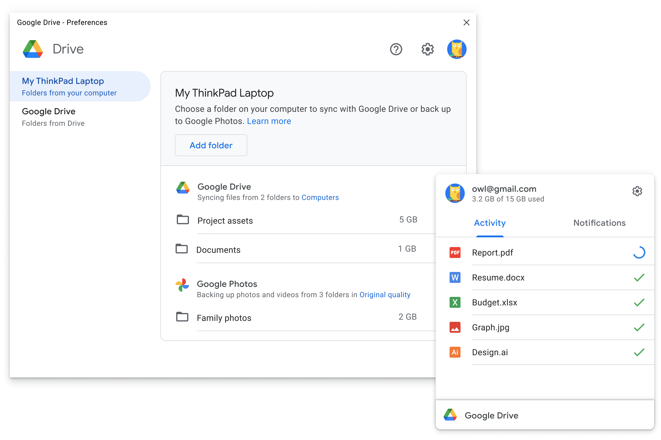 Google Drive Ekran Goruntusu