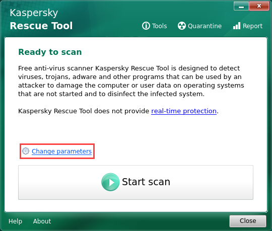 Kaspersky Rescue Disk Ekran Goruntusu