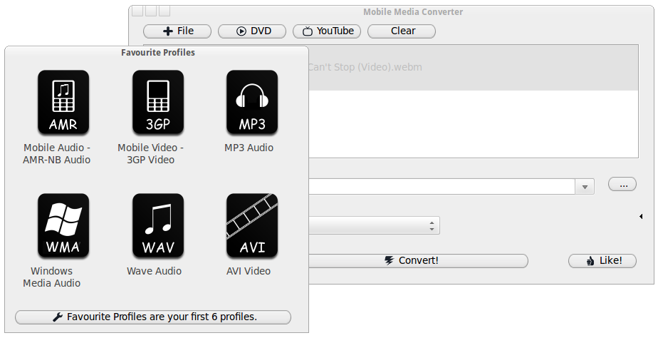 Mobile Media Converter Ekran Goruntusu