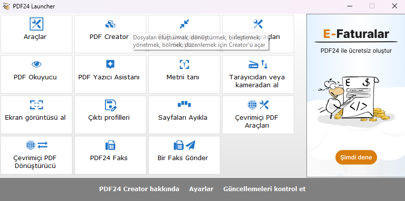 PDF24 Creator Ekran Goruntusu