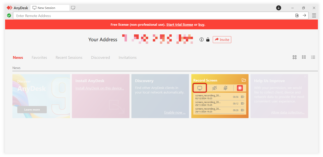 AnyDesk Ekran Goruntusu