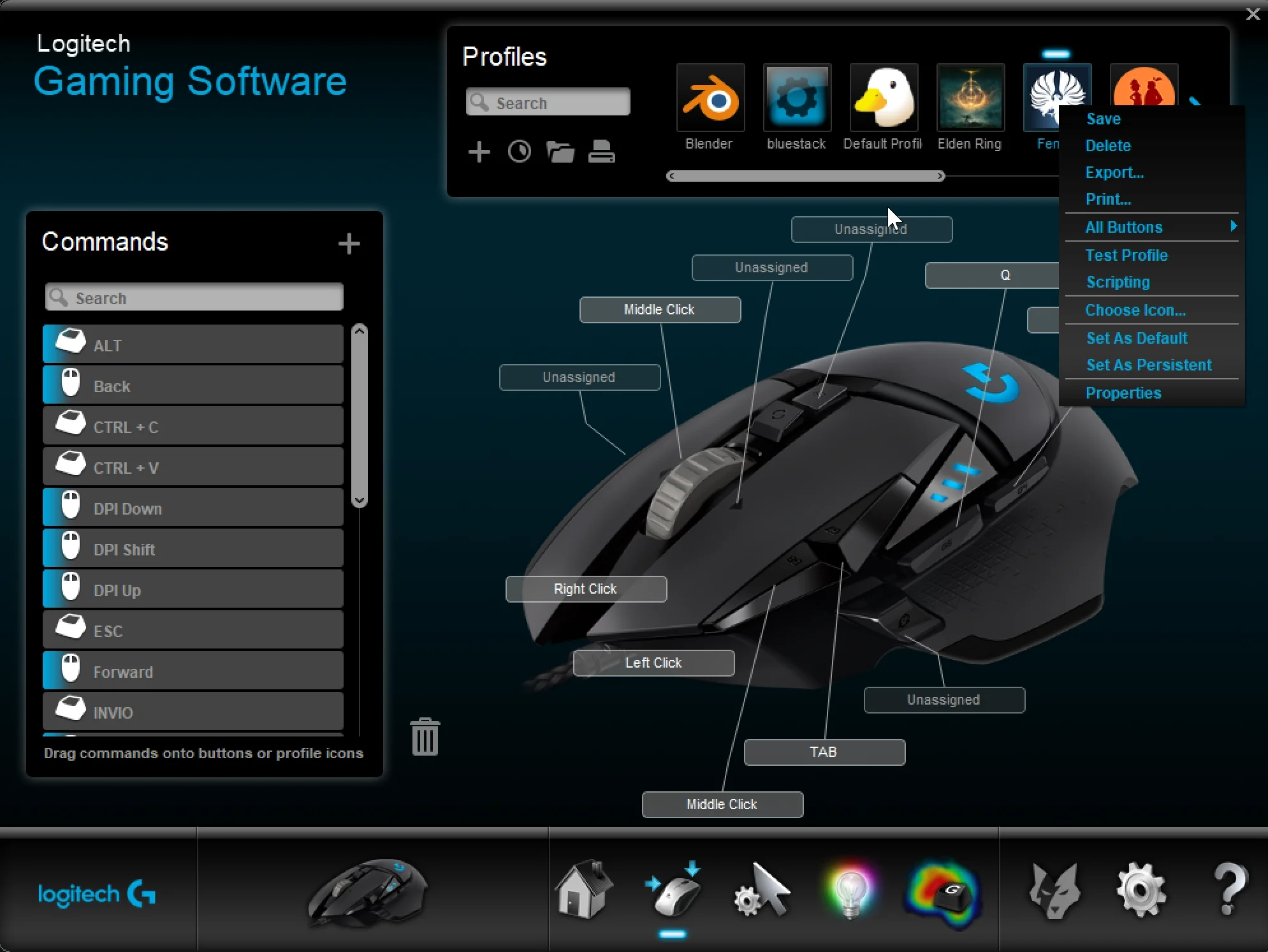 Logitech Gaming Software Ekran Goruntusu