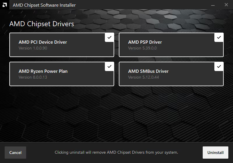 AMD Chipset Drivers Ekran Goruntusu