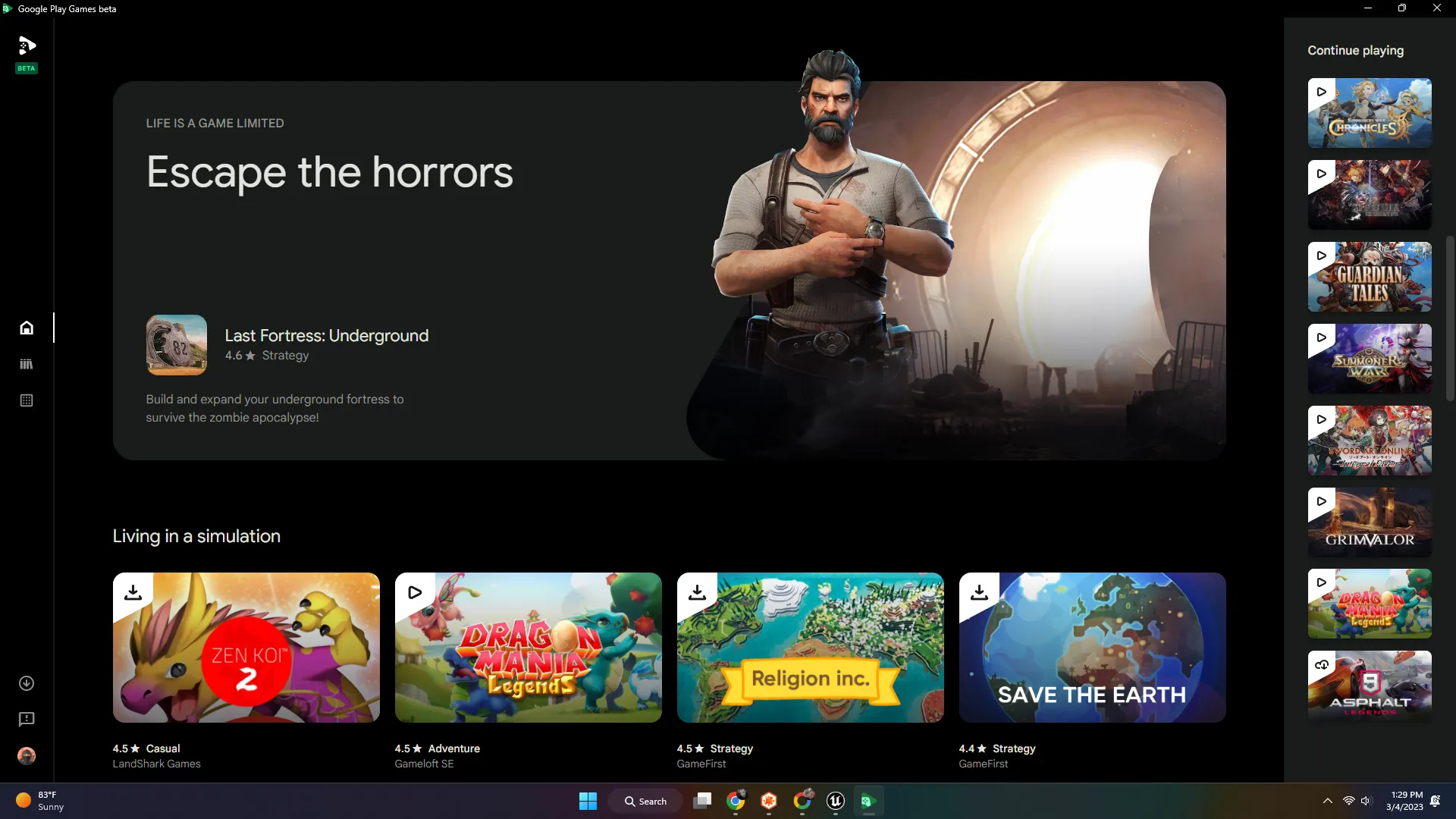 Google Play Games PC Ekran Goruntusu