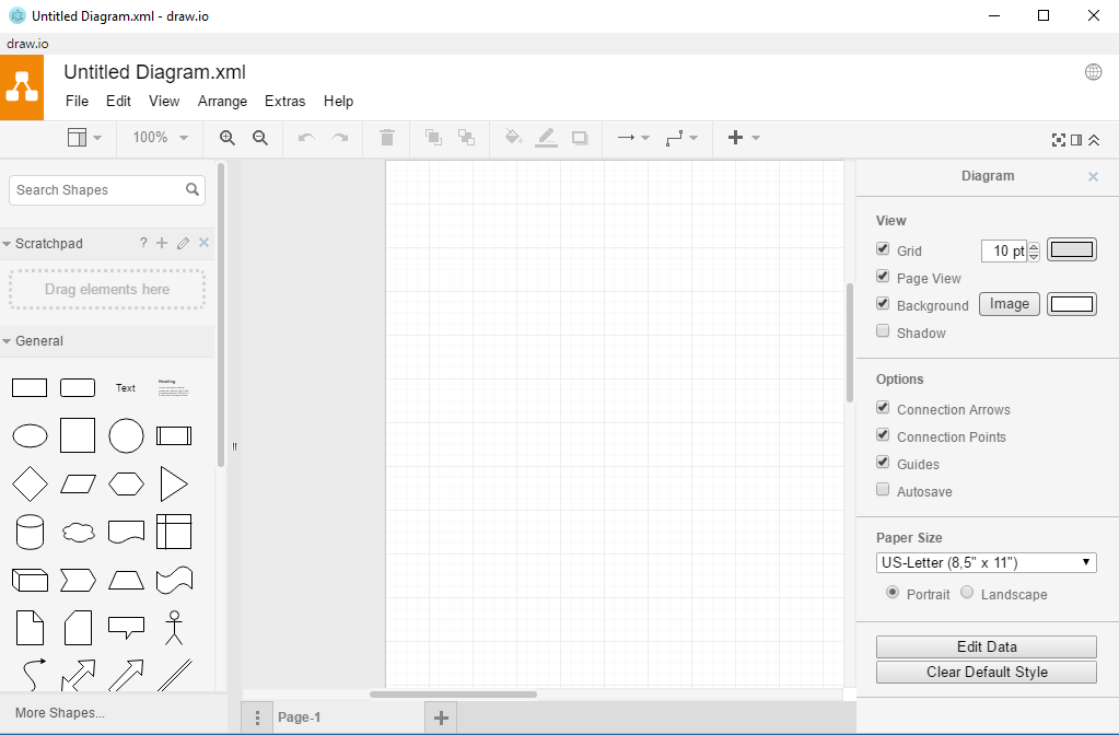 draw.io Ekran Goruntusu