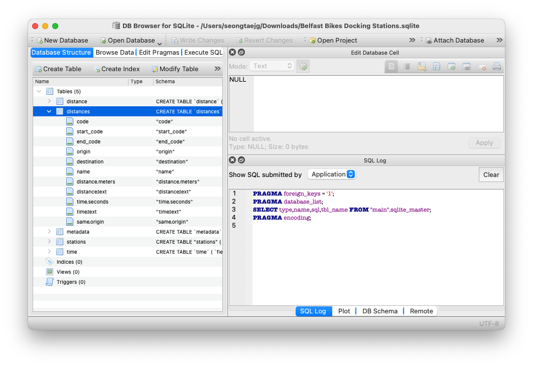 DB Browser for SQLite Ekran Goruntusu