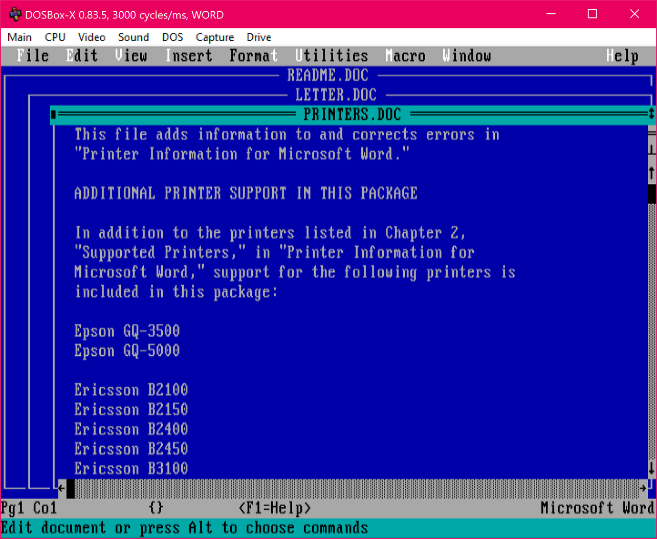 DOSBox-X Ekran Goruntusu