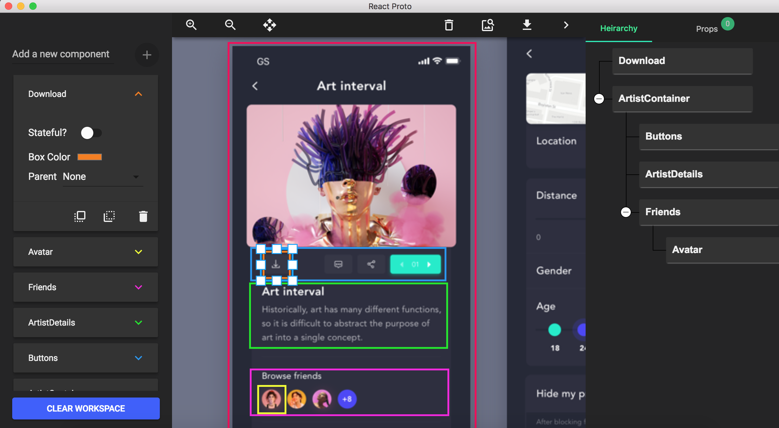 React Proto Ekran Goruntusu