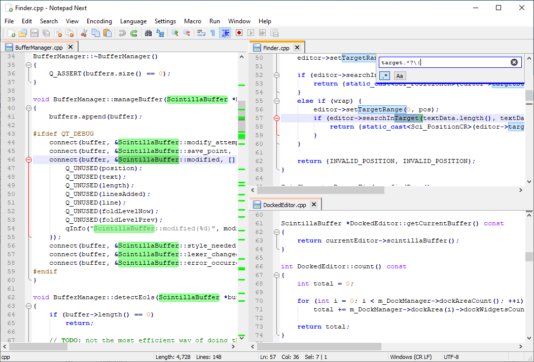 Notepad Next Ekran Goruntusu