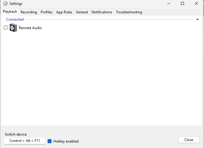 SoundSwitch Ekran Goruntusu