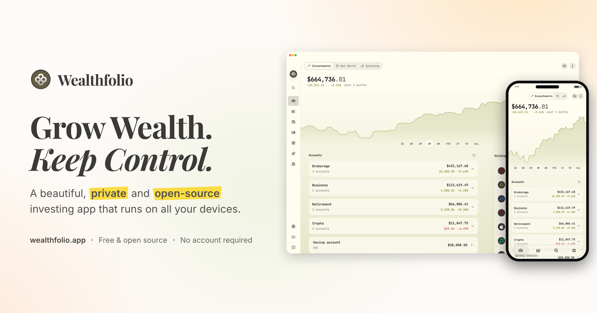 Wealthfolio Ekran Goruntusu