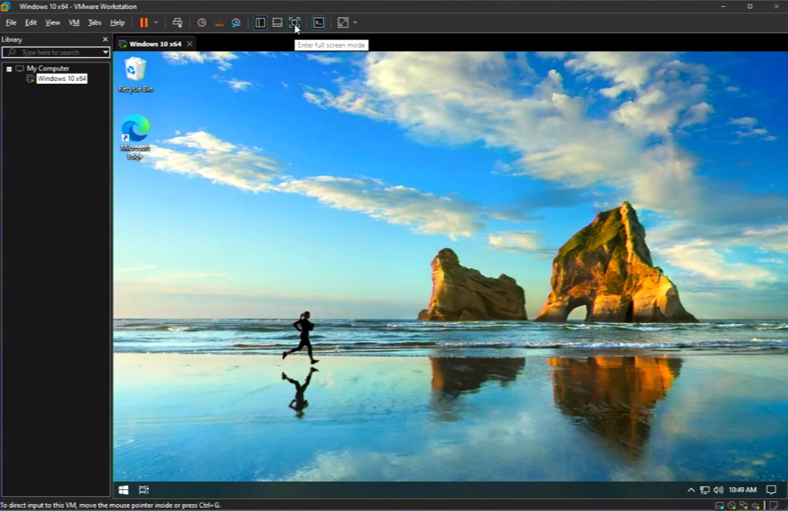 VMware Workstation Player Ekran Goruntusu