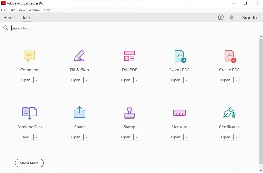 Adobe Acrobat Reader Ekran Goruntusu