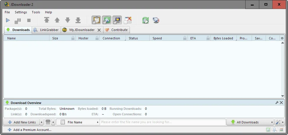 JDownloader Ekran Goruntusu