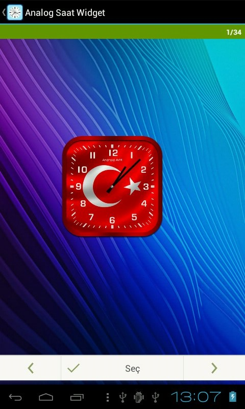 Analog Saat Widget Resimleri