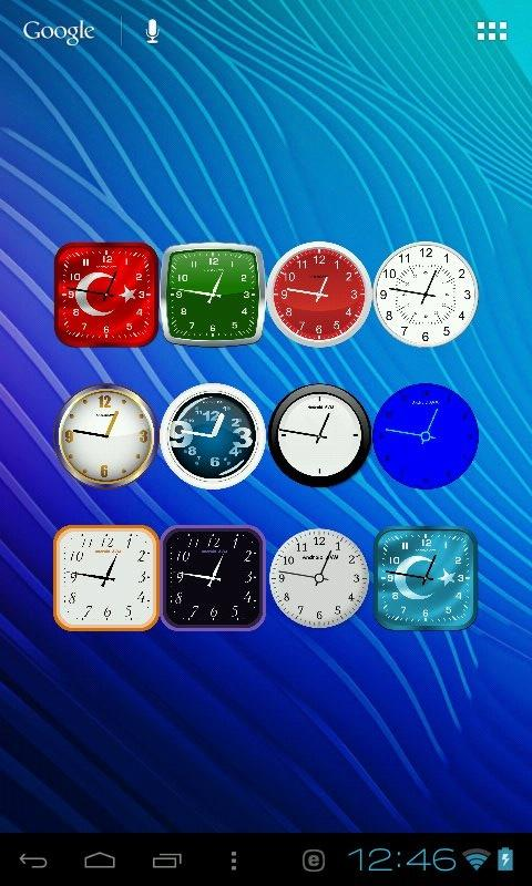 Analog Saat Widget Resimleri