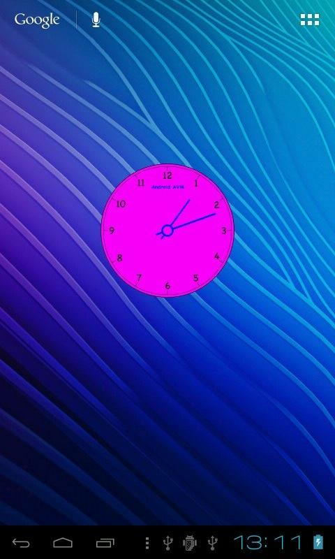 Analog Saat Widget Resimleri