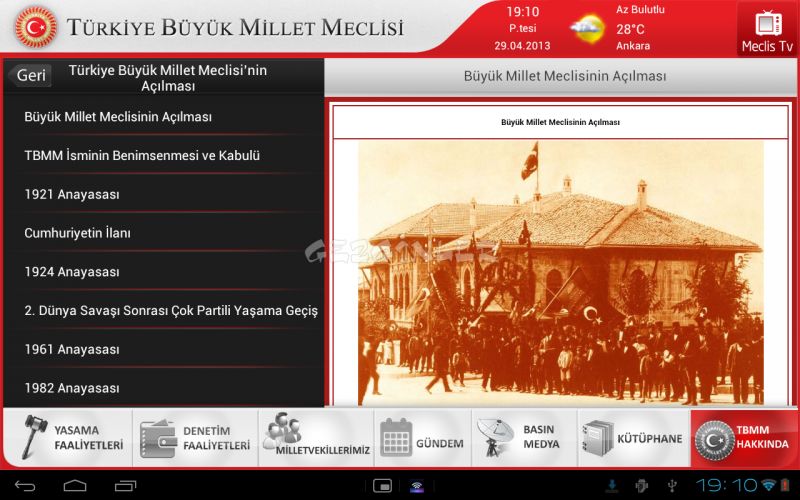 TBMM İndir (Android) Gezginler Mobil