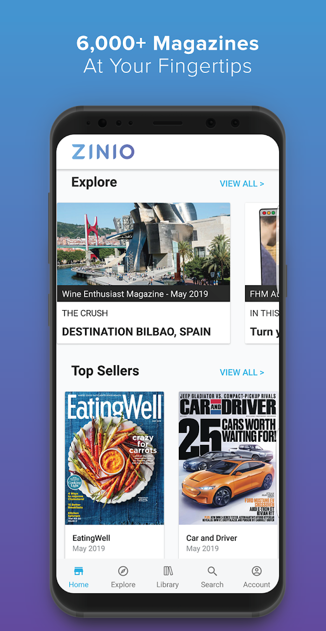 ZINIO - Magazine Newsstand Resimleri