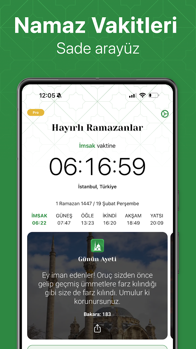 Namaz Vakitleri: Alarm & Kıble Resimleri